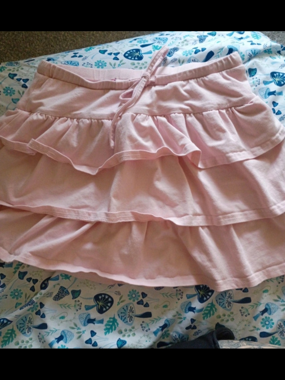 J for Justify Pink Tiered Ruffle Mini Skort M